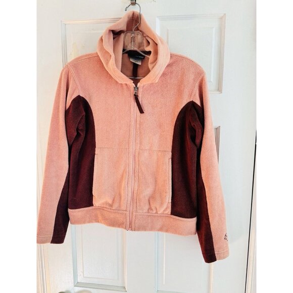 Patagonia Women Sz XS Snap-T Fleece Jacket Pinky Peach Brown Soft Fuzzy Full Zip - Picture 3 of 8